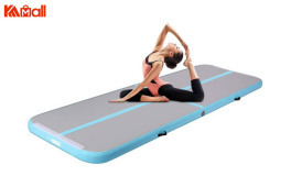 an inflatable air track gym mat